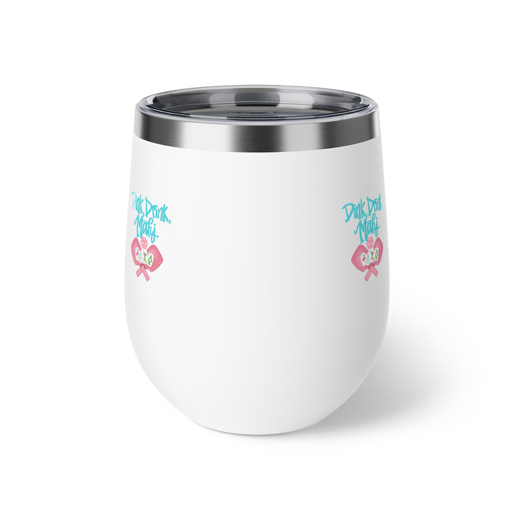 Dink Drink Mahj Stylish Copper Insulated Cup, Perfect for Pickleball and Mahjong Parties, Gifts, Outdoor Adventures, Travel Mugs, Tumblers