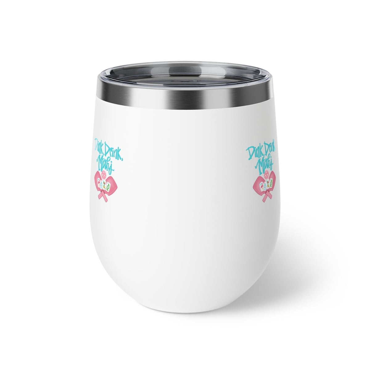 Dink Drink Mahj Stylish Copper Insulated Cup, Perfect for Pickleball and Mahjong Parties, Gifts, Outdoor Adventures, Travel Mugs, Tumblers