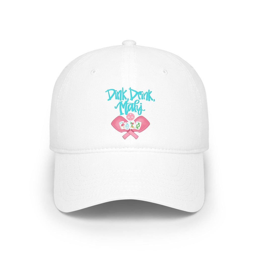 Dink Drink Mahj Baseball Hat, Gift for Her, Pickleball or Mahjong Player,