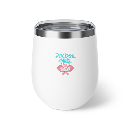 Dink Drink Mahj Stylish Copper Insulated Cup, Perfect for Pickleball and Mahjong Parties, Gifts, Outdoor Adventures, Travel Mugs, Tumblers