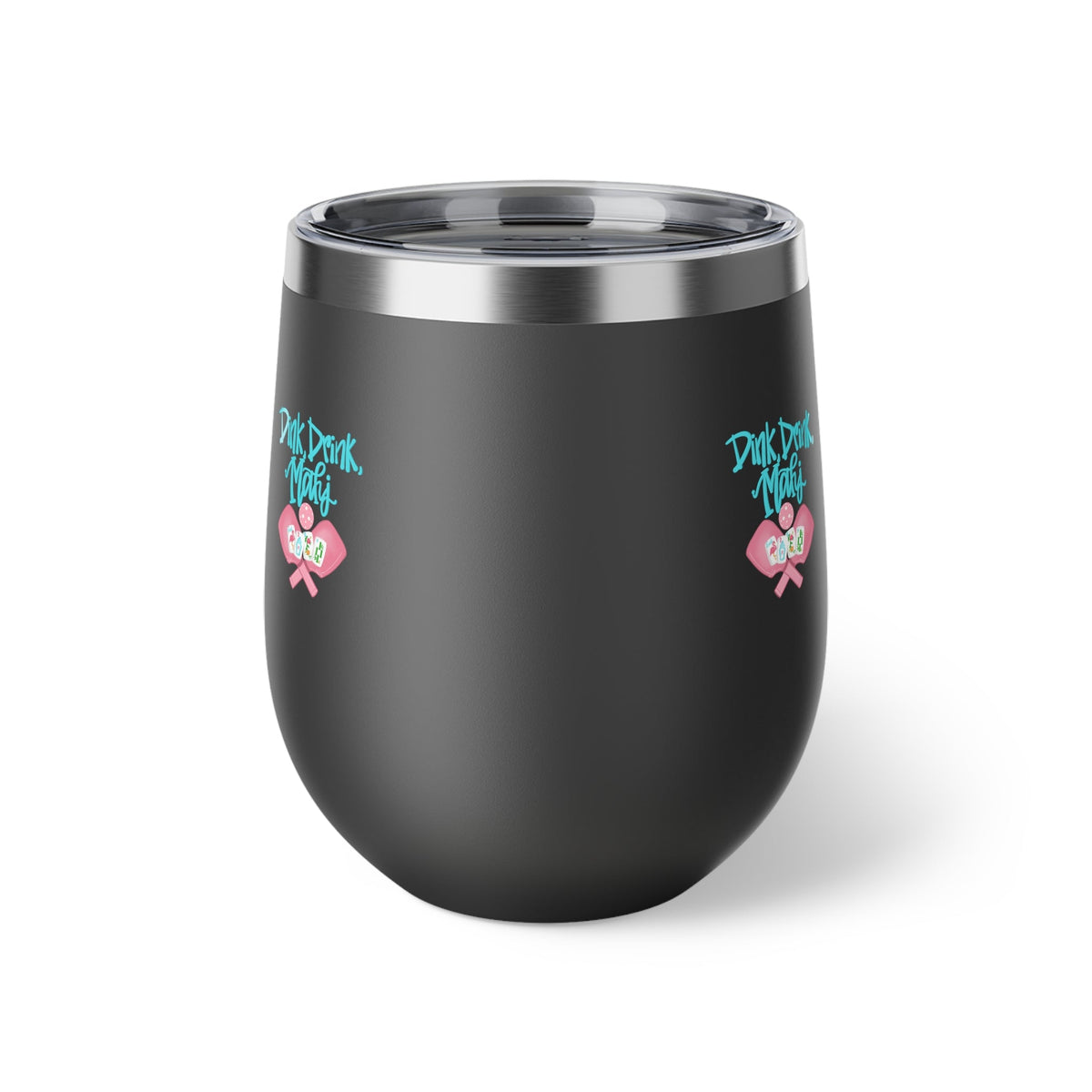 Dink Drink Mahj Stylish Copper Insulated Cup, Perfect for Pickleball and Mahjong Parties, Gifts, Outdoor Adventures, Travel Mugs, Tumblers