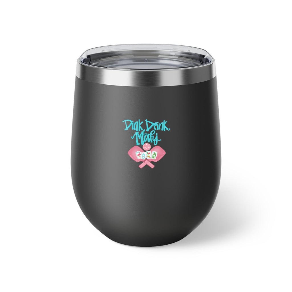 Dink Drink Mahj Stylish Copper Insulated Cup, Perfect for Pickleball and Mahjong Parties, Gifts, Outdoor Adventures, Travel Mugs, Tumblers