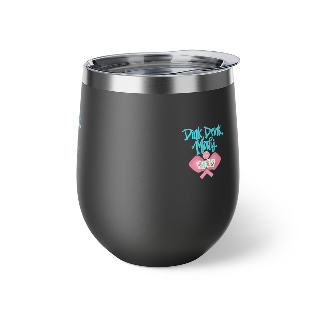 Dink Drink Mahj Stylish Copper Insulated Cup, Perfect for Pickleball and Mahjong Parties, Gifts, Outdoor Adventures, Travel Mugs, Tumblers
