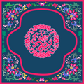 Mat - Dark Brocade in Bloom Mahjong Mat