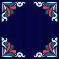 Colorful Corners Neoprene Mahjong Mat