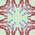 Coral Reef Leatherette Artist Collab Mahjong Mat
