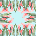 Garden Lilies Artist Collab Leatherette Mahjong Mat