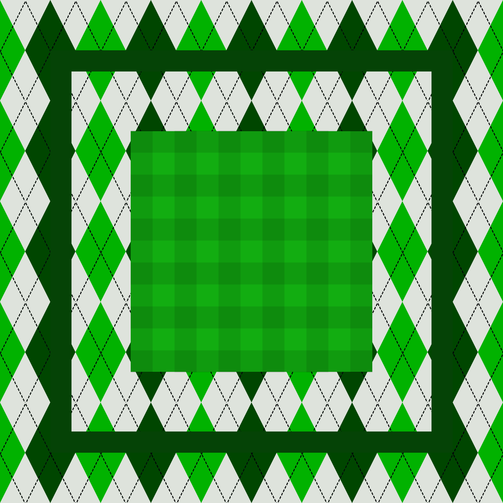 Par 3 Argyle Neoprene Mahjong Mat