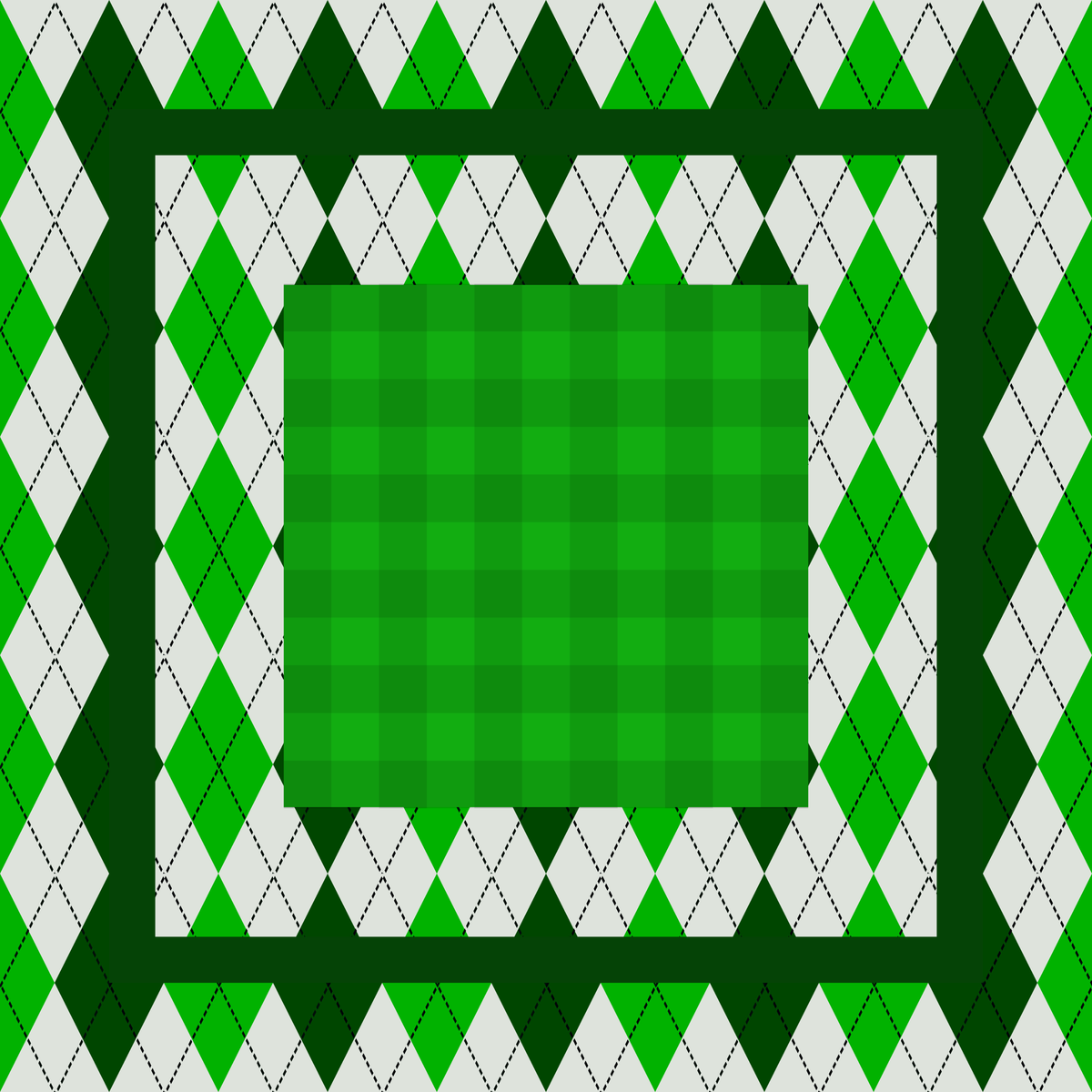 Par 3 Argyle Neoprene Mahjong Mat