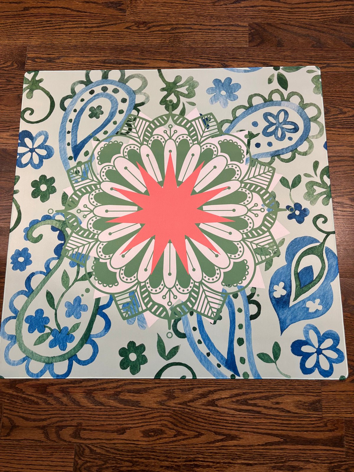 Paisley Petals Neoprene Mahjong Mat