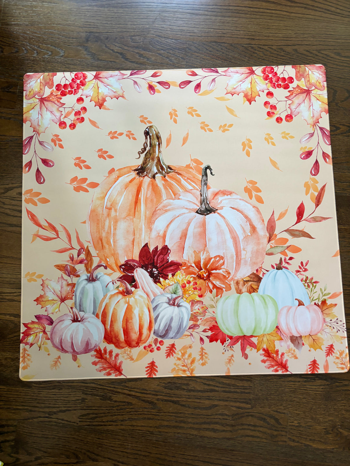 Pumpkin Patch Neoprene Mahjong Mat