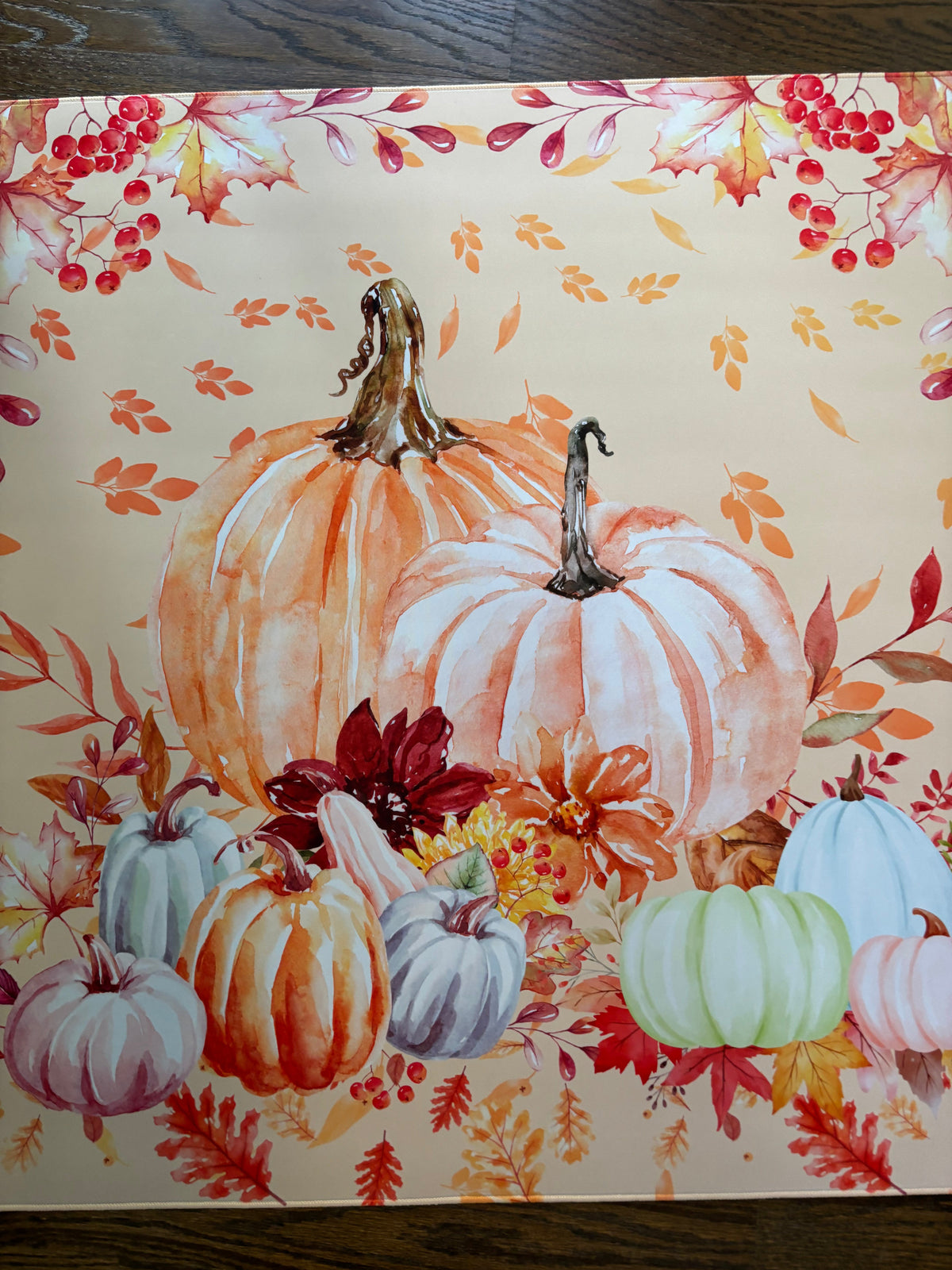 Pumpkin Patch Neoprene Mahjong Mat