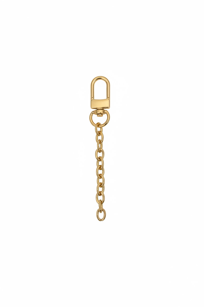 Gold-Tone Charm Chain with Swivel Hook