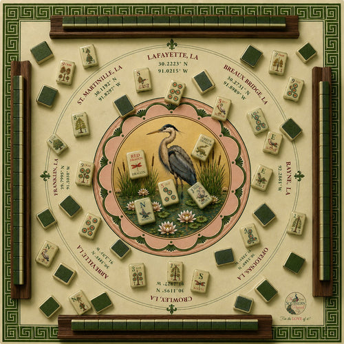 Acadiana Mahjong Mat | Louisiana Collection | Pre-Order