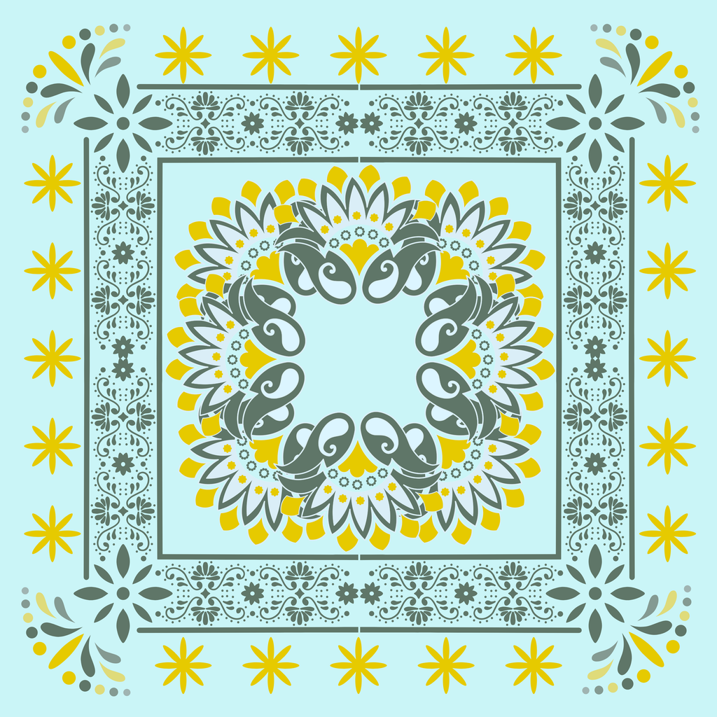 Morning Meadow Neoprene Mahjong Mat