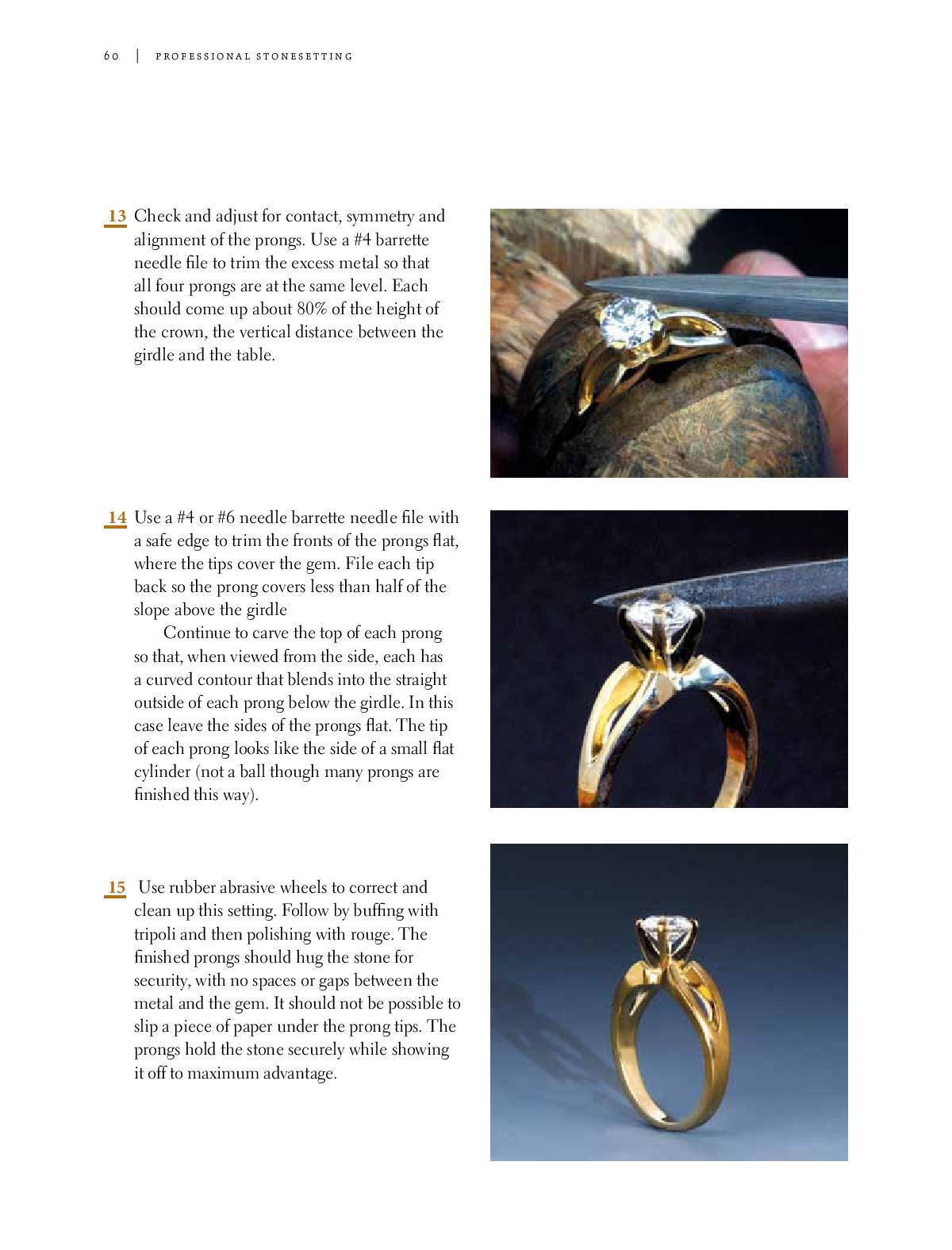 Professional Stonesetting, A Contemporary Guide to Traditional Setting Techniques - Alan Revere