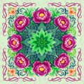 Peonies Burst Neoprene Mahjong Mat