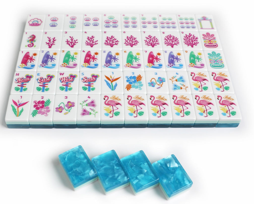 Tropical Escape Mahjong Tile Set