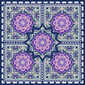 Sage Mosaic Neoprene Mahjong Mat