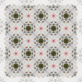 White Pattern no. 10 Artist Collab Leatherette Mahjong Mat