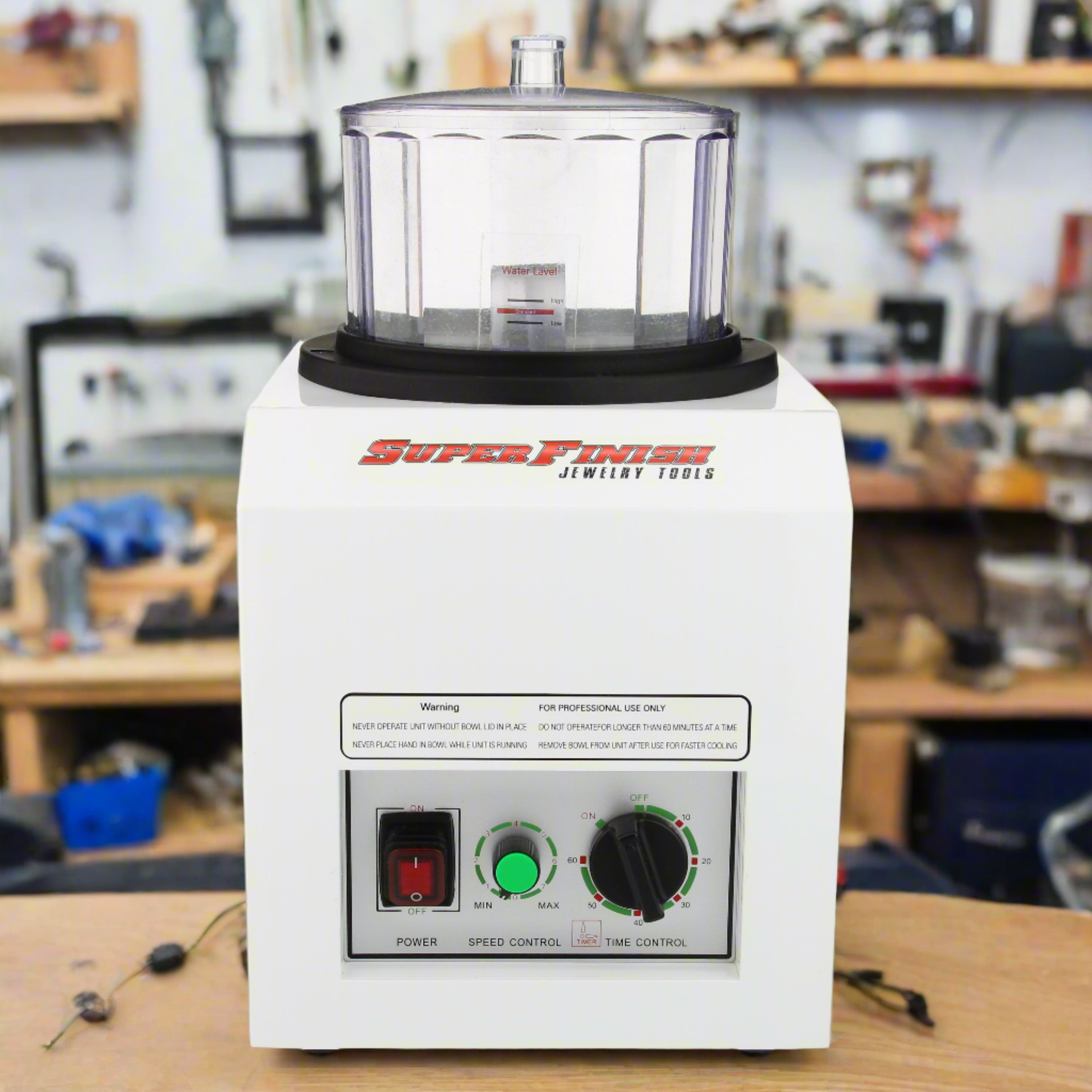 Large Capacity Magnetic Pin Finisher, 80 rings, 7" Bowl - Arbe Super Finisher