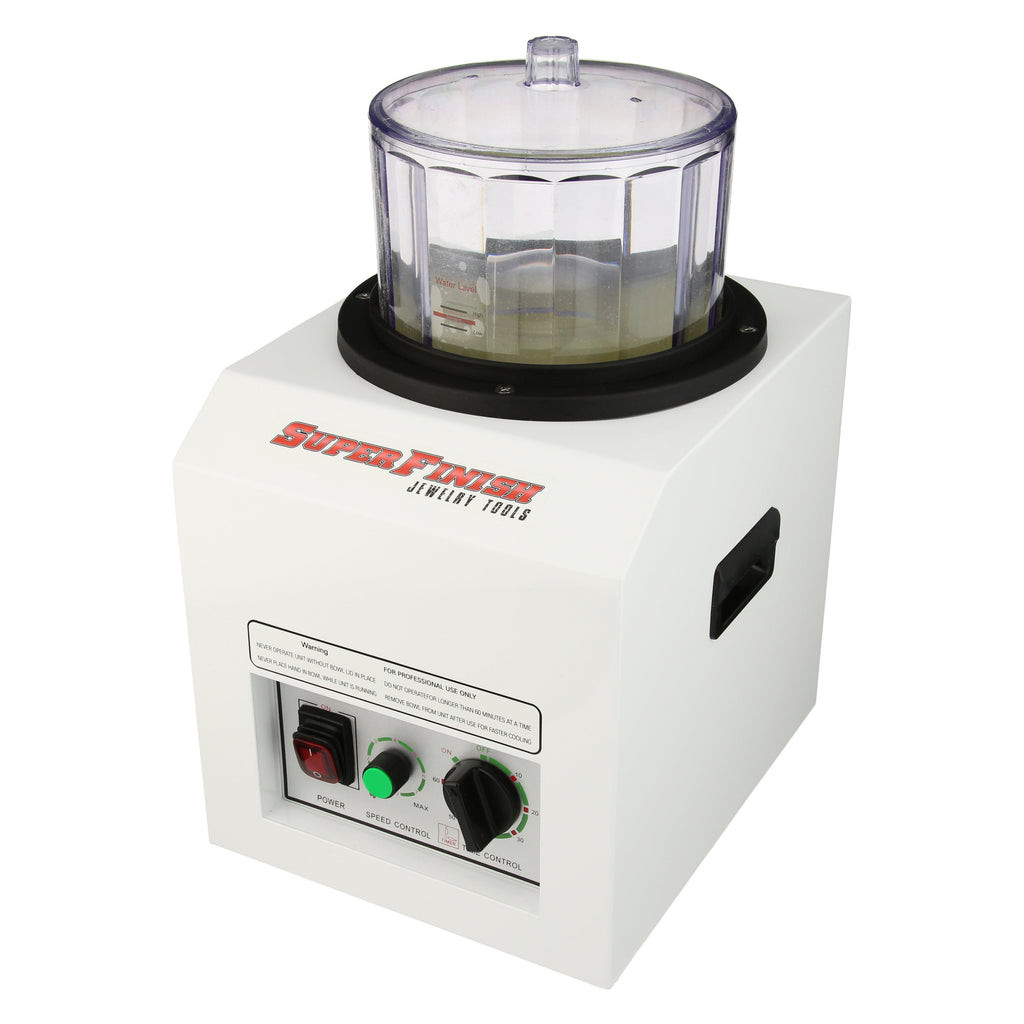 Large Capacity Magnetic Pin Finisher, 80 rings, 7" Bowl - Arbe Super Finisher