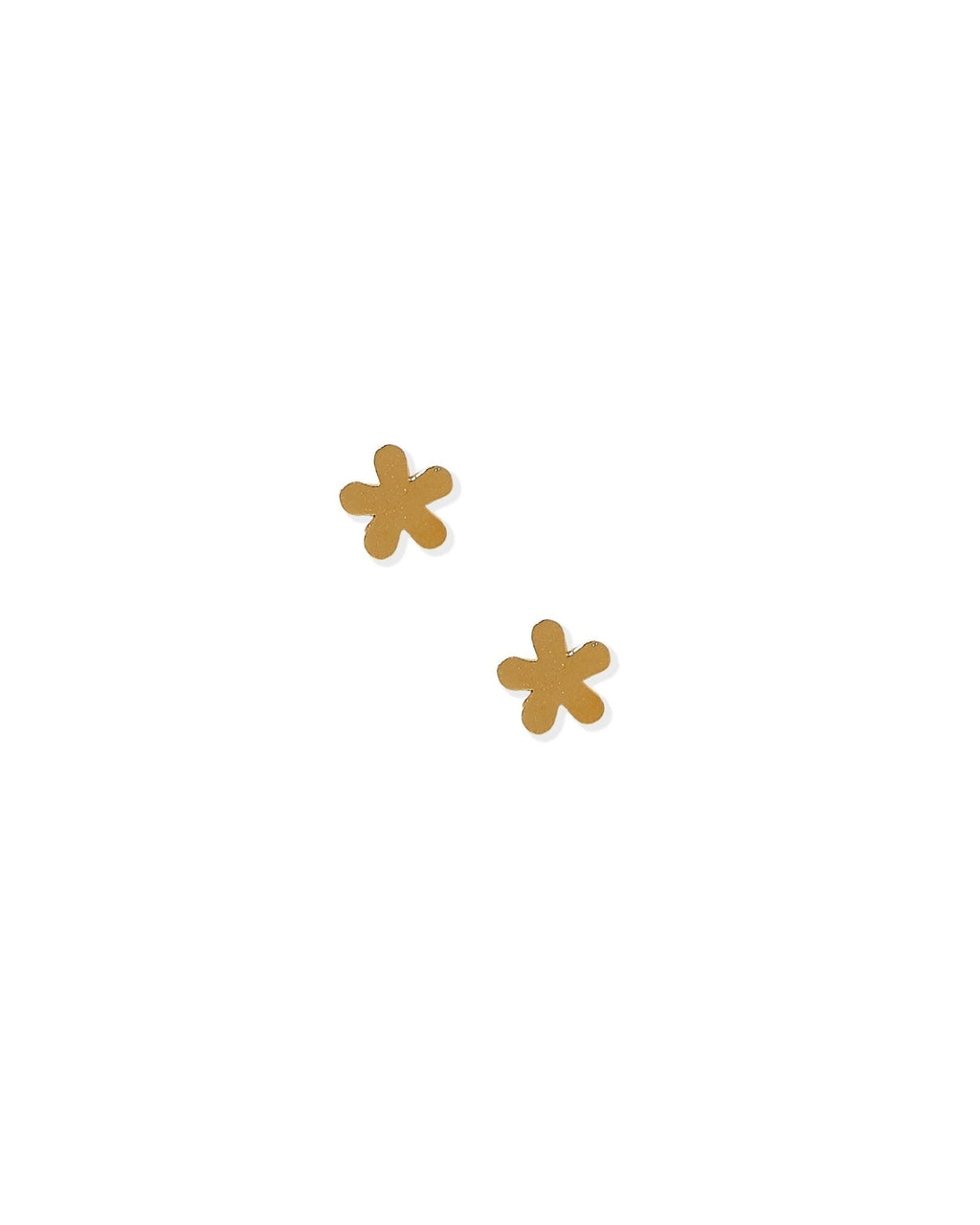 Screwback Stud Earrings - Briar Flower Gold