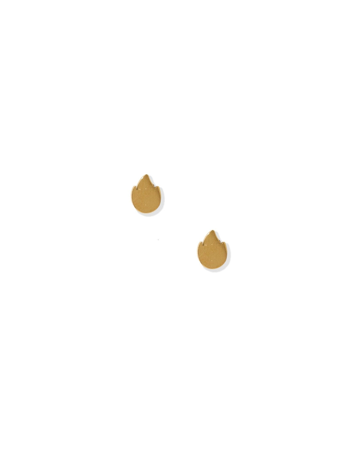 Screwback Stud Earrings - Flame