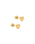 Screwback Stud Earrings - Hadley Gold