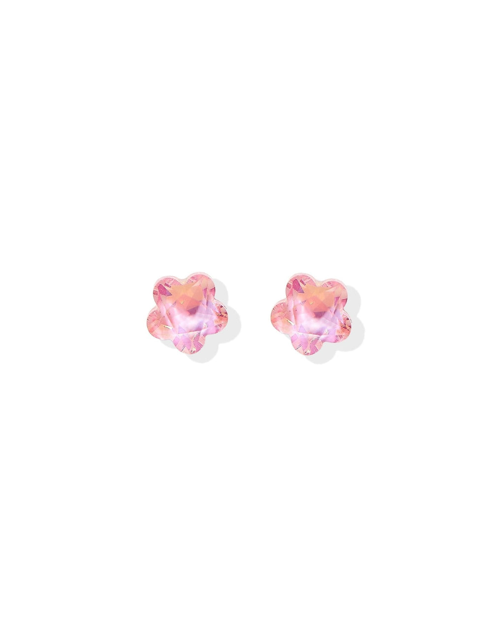 Screwback Stud Earrings Lux - Candy Star Bubblegum Pink