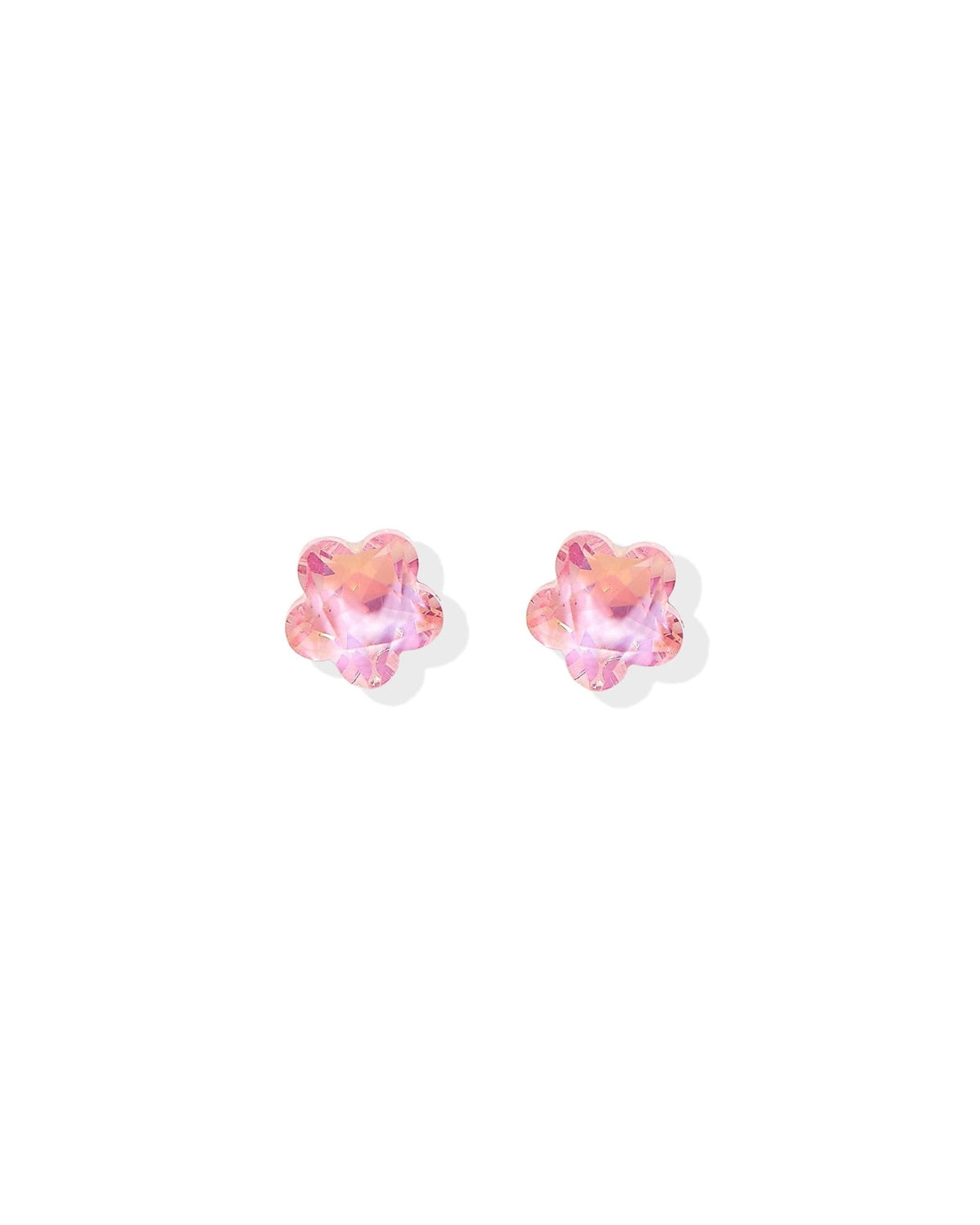 Screwback Stud Earrings Lux - Candy Star Bubblegum Pink