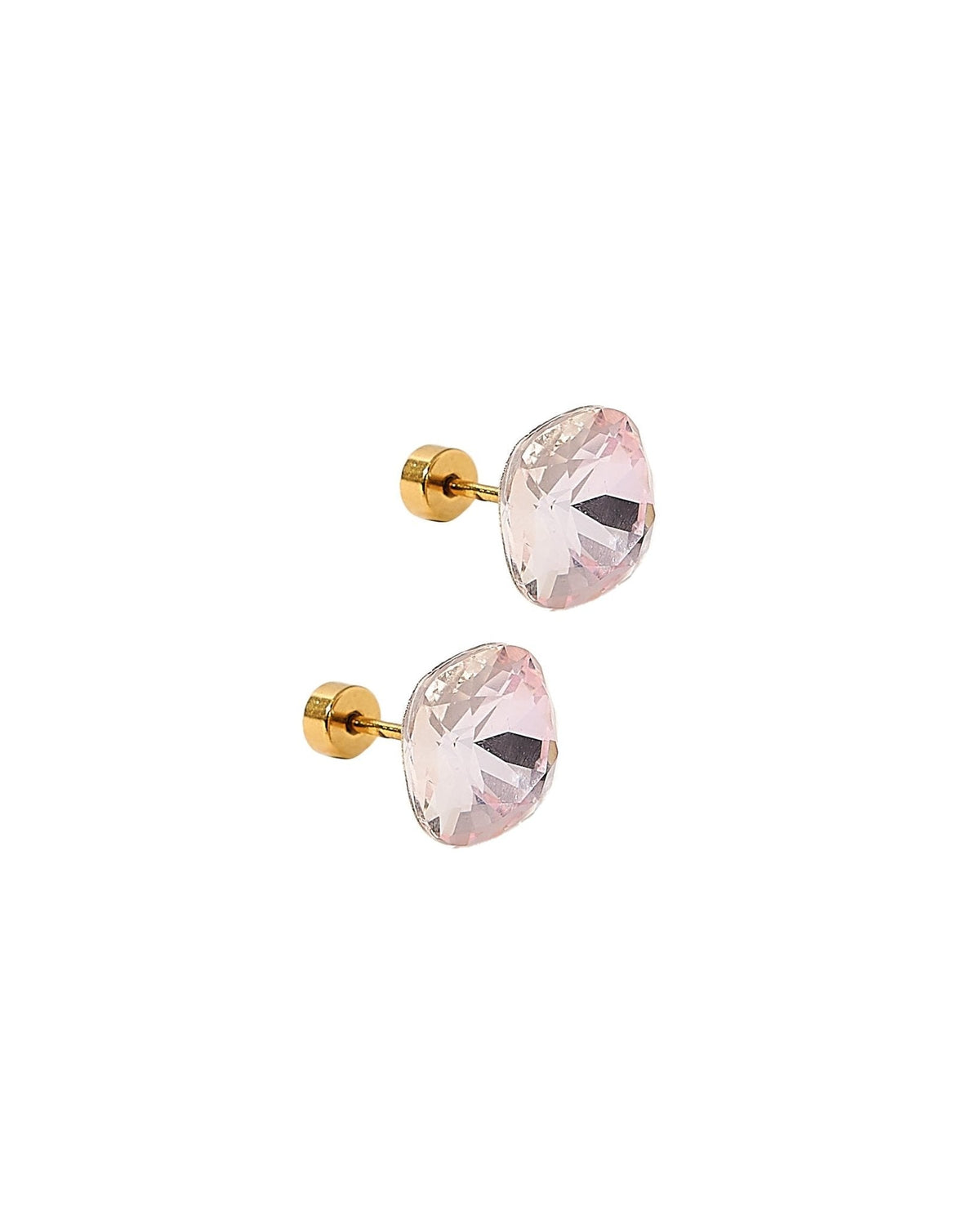 Screwback Stud Earrings Lux - Kit Baby Pink