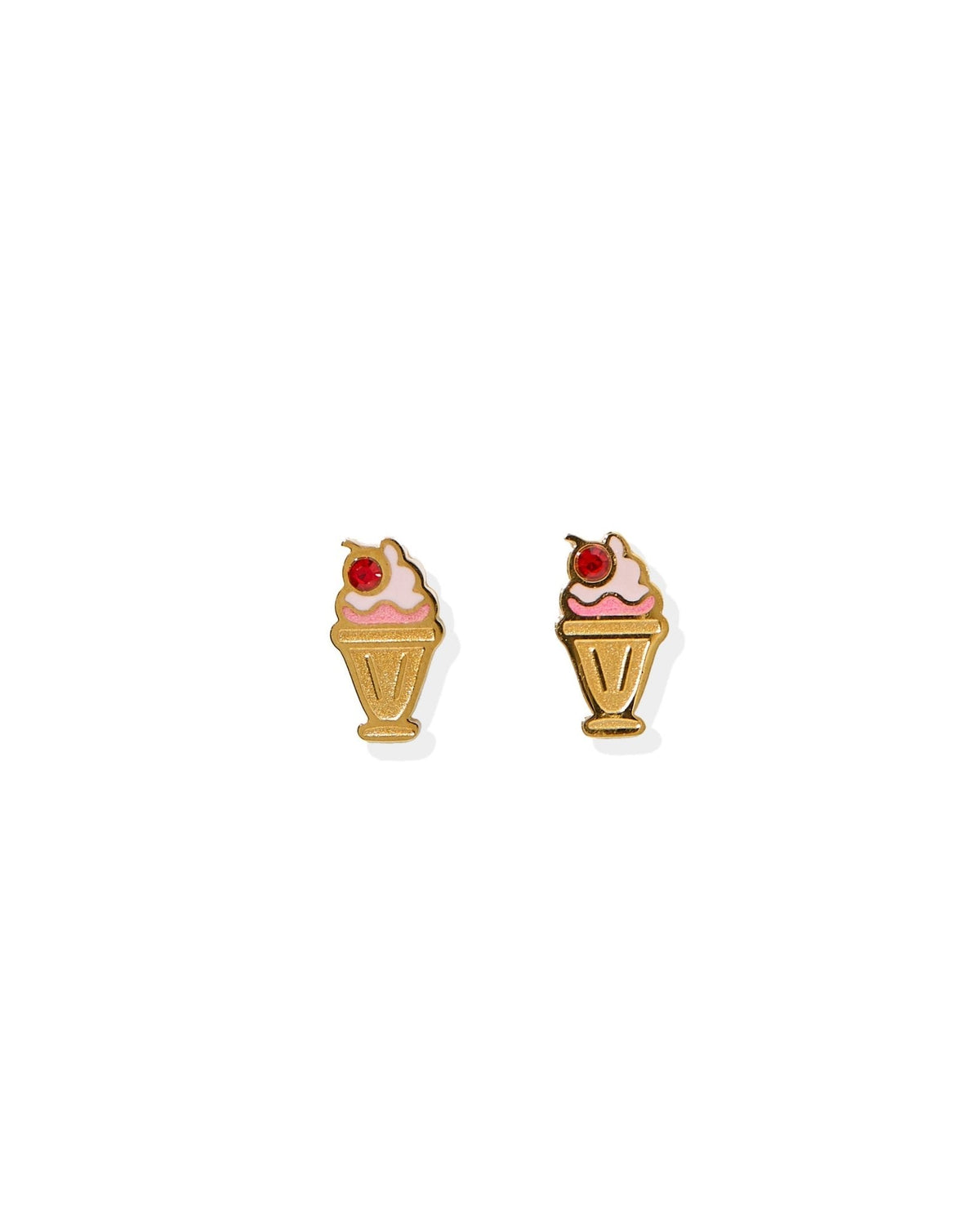 Screwback Stud Earrings - Milkshake