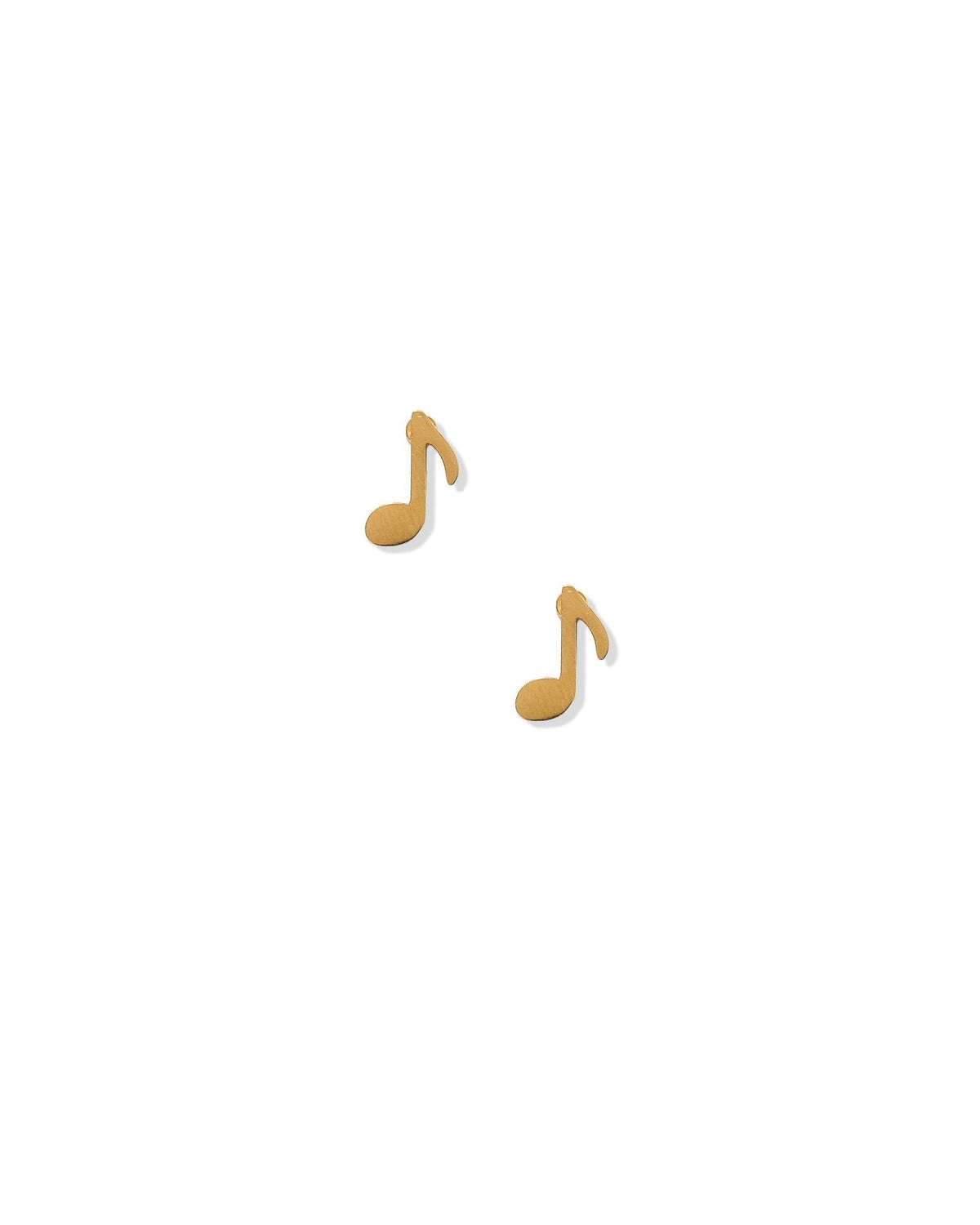Screwback Stud Earrings - Music Note