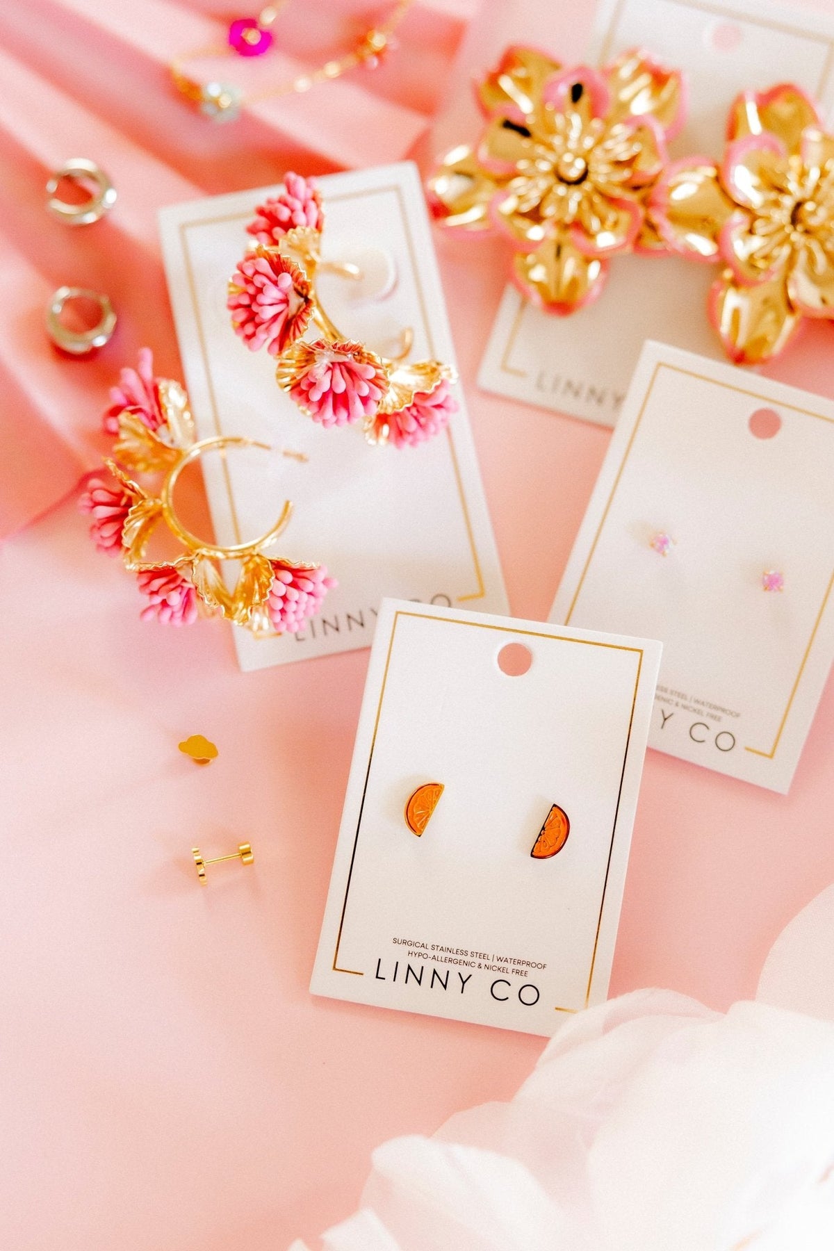 Screwback Stud Earrings - On Cloud 9