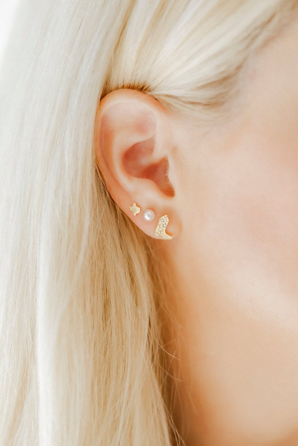 Screwback Stud Earrings - Payton Pearl Pink 5mm