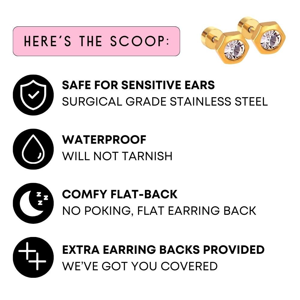 Screwback Stud Earrings - Stella Star